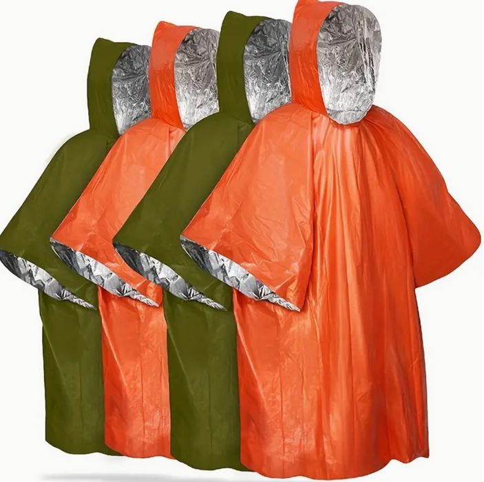 Emergency Poncho (reusable as emergency blanket)