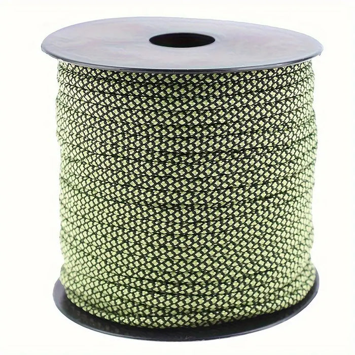 Green/Black 50-Meter line, Reflective Guyline