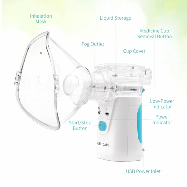 Vast - Alertcare Portable Ultrasonic Nebulizer HL100R